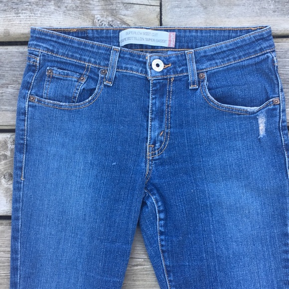 Levi’s Super Low Bootcut Jeans size 7 - Picture 5 of 12